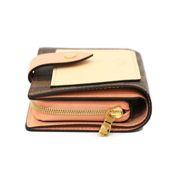 Louis Vuitton Damier Ebene Politefeuille Juliet Wallet Bifold Compact Brown - Picture 4 of 10